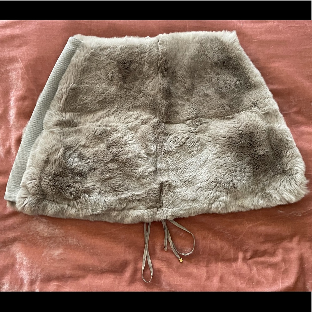 Authentic MaxMara rabbit scarf/skirt